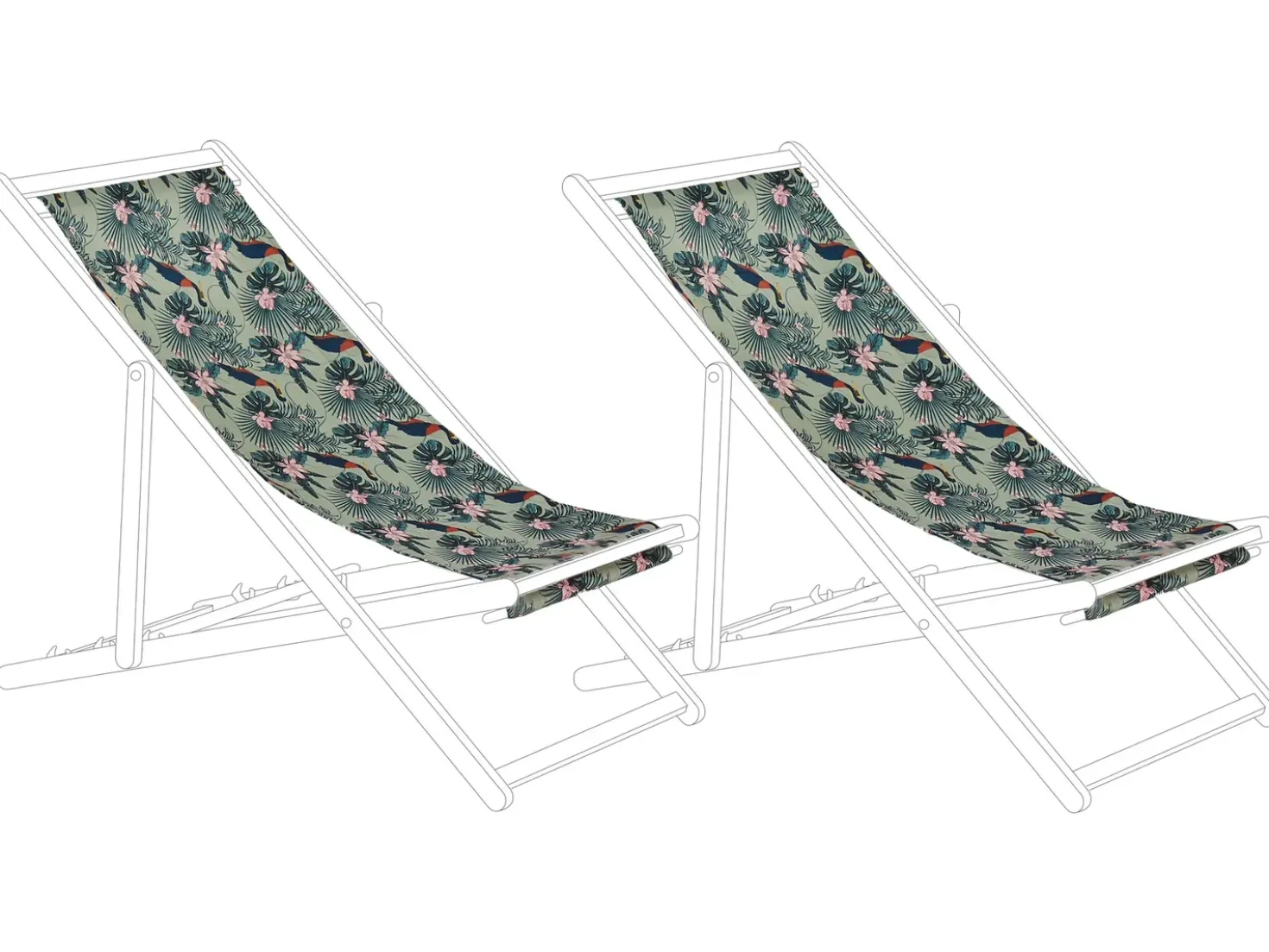 Teli da sdraio ANZIO/AVELLINO 113 x 44 cm Multicolore