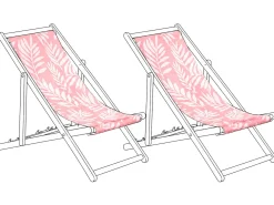 Teli da sdraio ANZIO/AVELLINO 113 x 44 cm Rosa