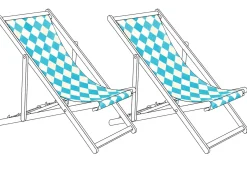 Teli da sdraio ANZIO/AVELLINO 113 x 44 cm Blu