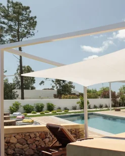 Tenda a vela LUKKA 300 cm 300 cm Bianco sporco