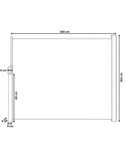 Tendalino laterale DORIO 305 cm 160 cm Beige