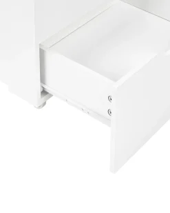 Toeletta con specchio e sgabello BELOEIL Bianco