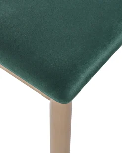 Toeletta con specchio e sgabello FEDRY LED Verde smeraldo