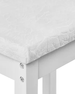 Toeletta con specchio e sgabello LUMIERE Bianco