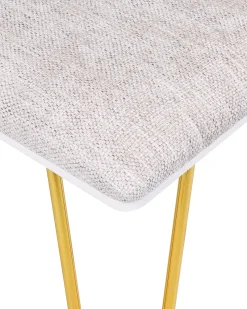Toeletta con specchio e sgabello CAEN LED Bianco