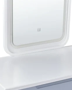 Toeletta con specchio e sgabello DIEPPE LED Bianco
