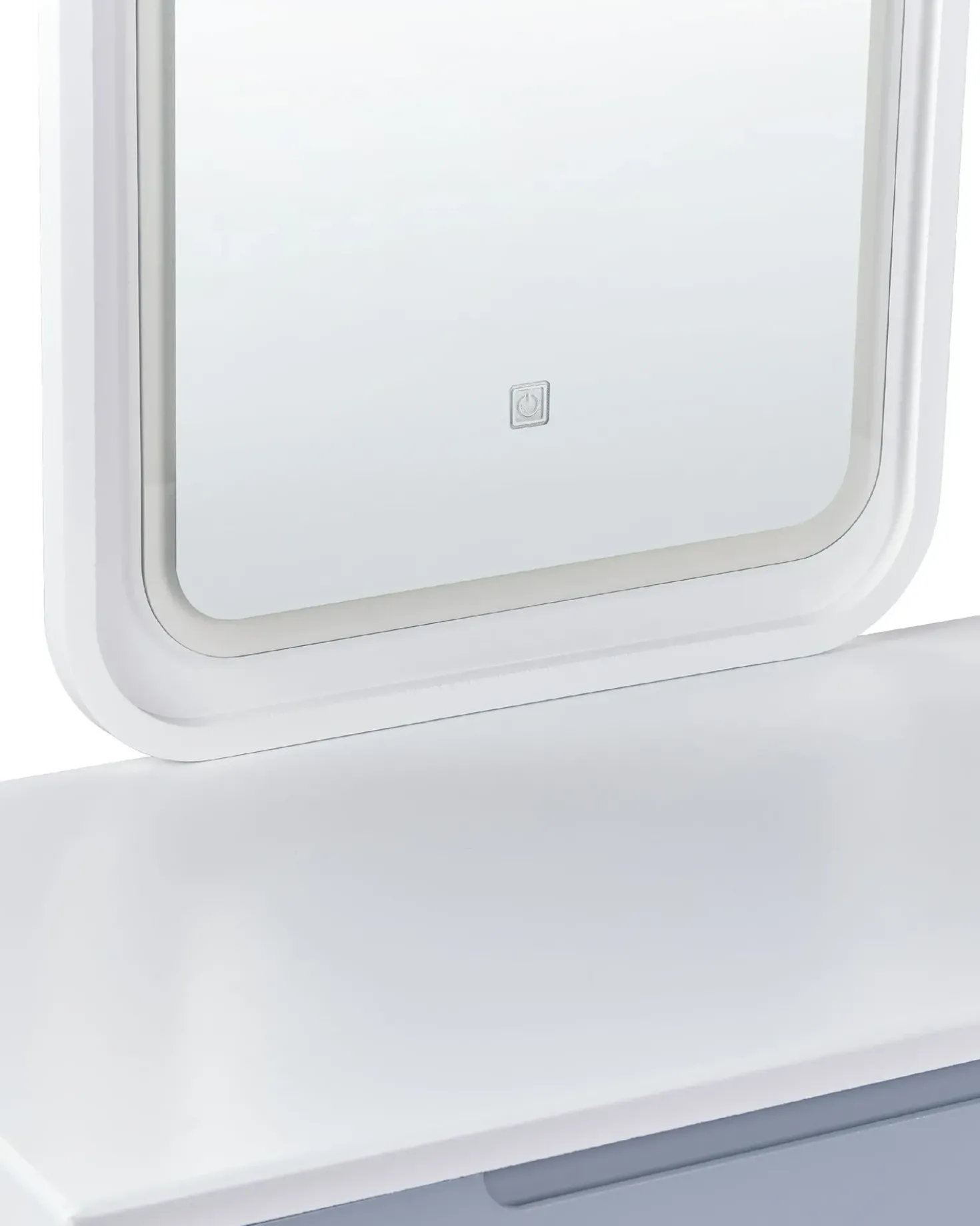Toeletta con specchio e sgabello DIEPPE LED Bianco