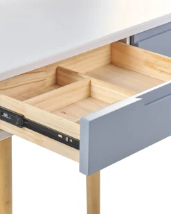 Toeletta con specchio e sgabello DIEPPE LED Bianco