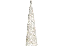TUELSO Albero di Natale 60/80/100 cm Bianco/Oro