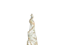 TUELSO Albero di Natale 60/80/100 cm Bianco/Oro