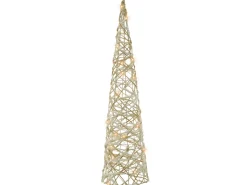 TUELSO Albero di Natale 60/80/100 cm Bianco/Oro