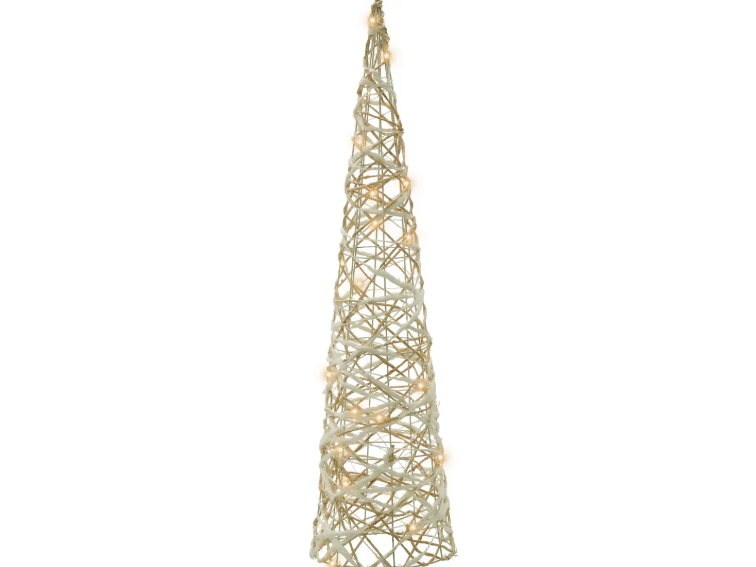 TUELSO Albero di Natale 60/80/100 cm Bianco/Oro