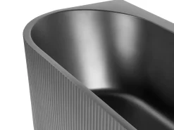 Vasca da bagno angolare GOCTA Lato Sinistro 170 x 80 cm Nero