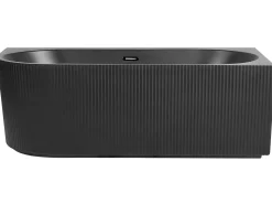 Vasca da bagno angolare GOCTA Lato Sinistro 170 x 80 cm Nero