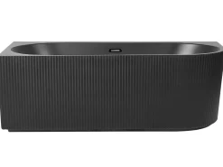 Vasca da bagno angolare GOCTA Lato destro 170 x 80 cm Nero