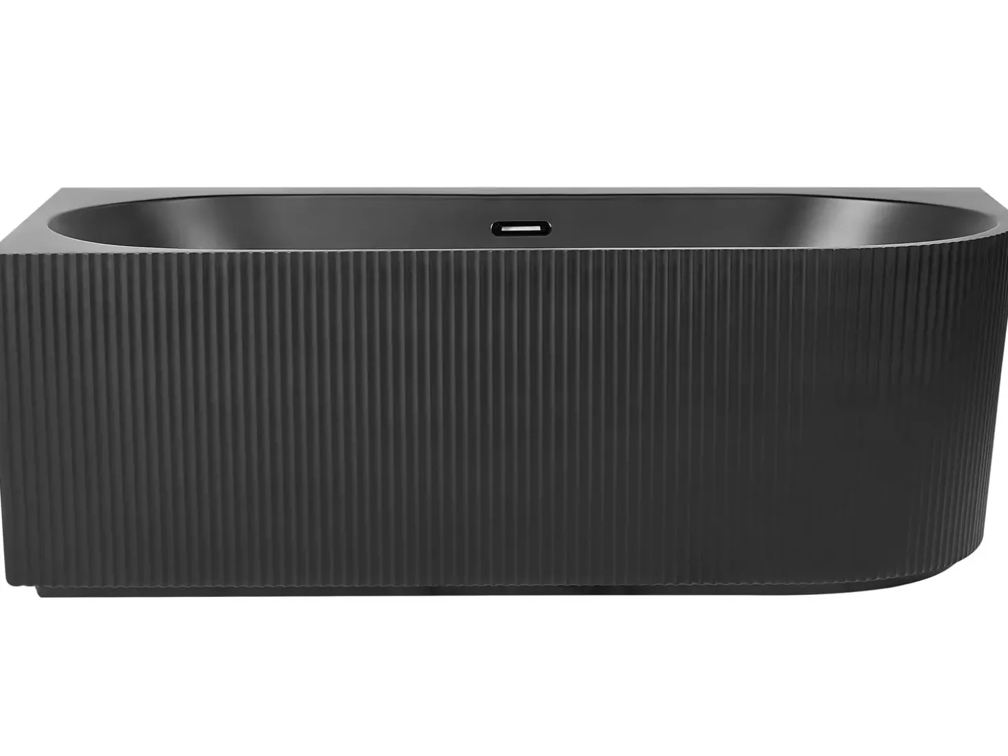 Vasca da bagno angolare GOCTA Lato destro 170 x 80 cm Nero