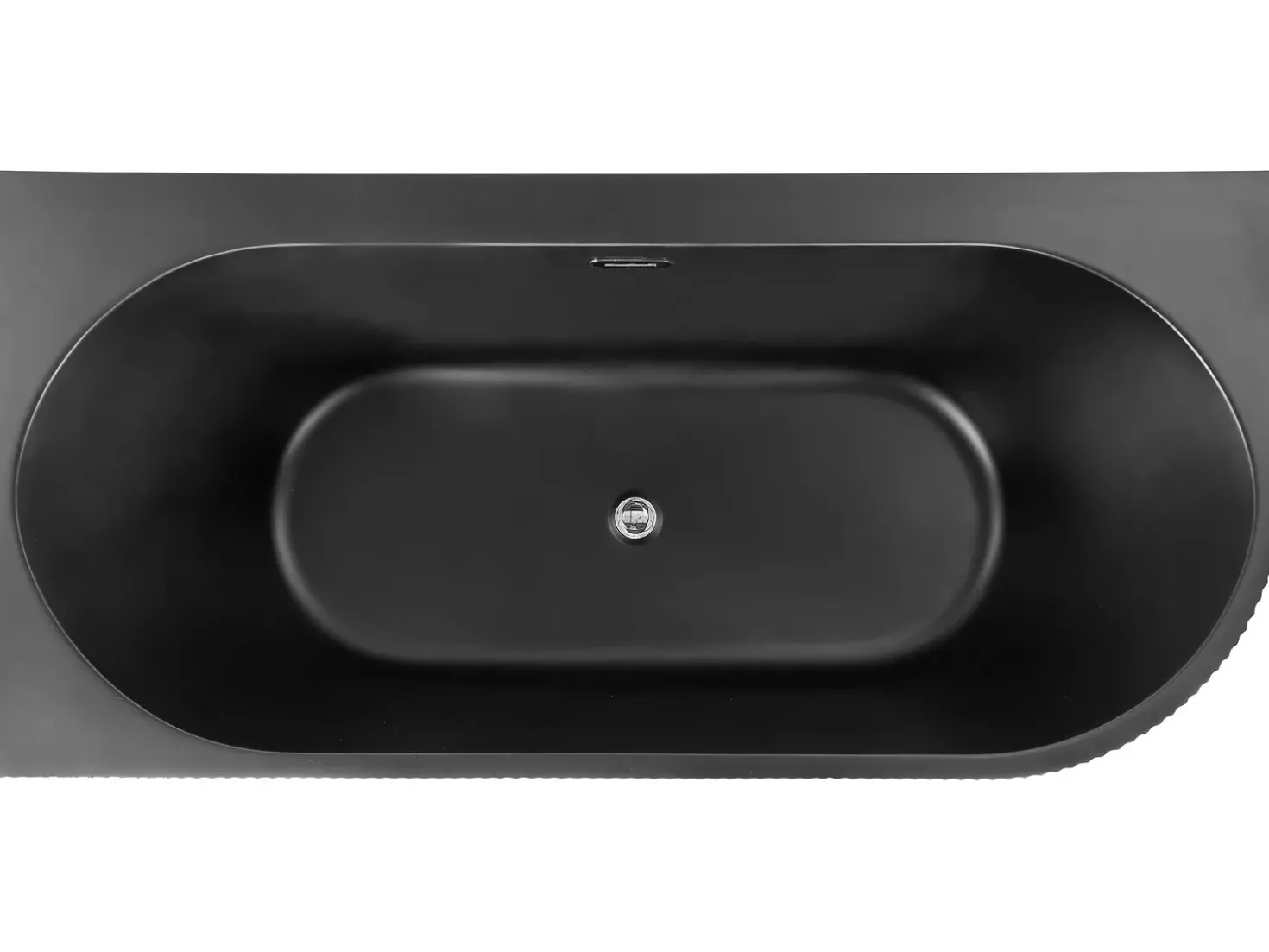 Vasca da bagno angolare GOCTA Lato destro 170 x 80 cm Nero