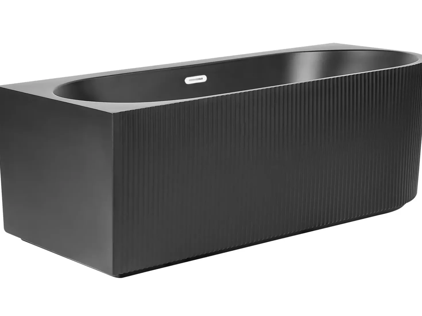Vasca da bagno angolare GOCTA Lato destro 170 x 80 cm Nero