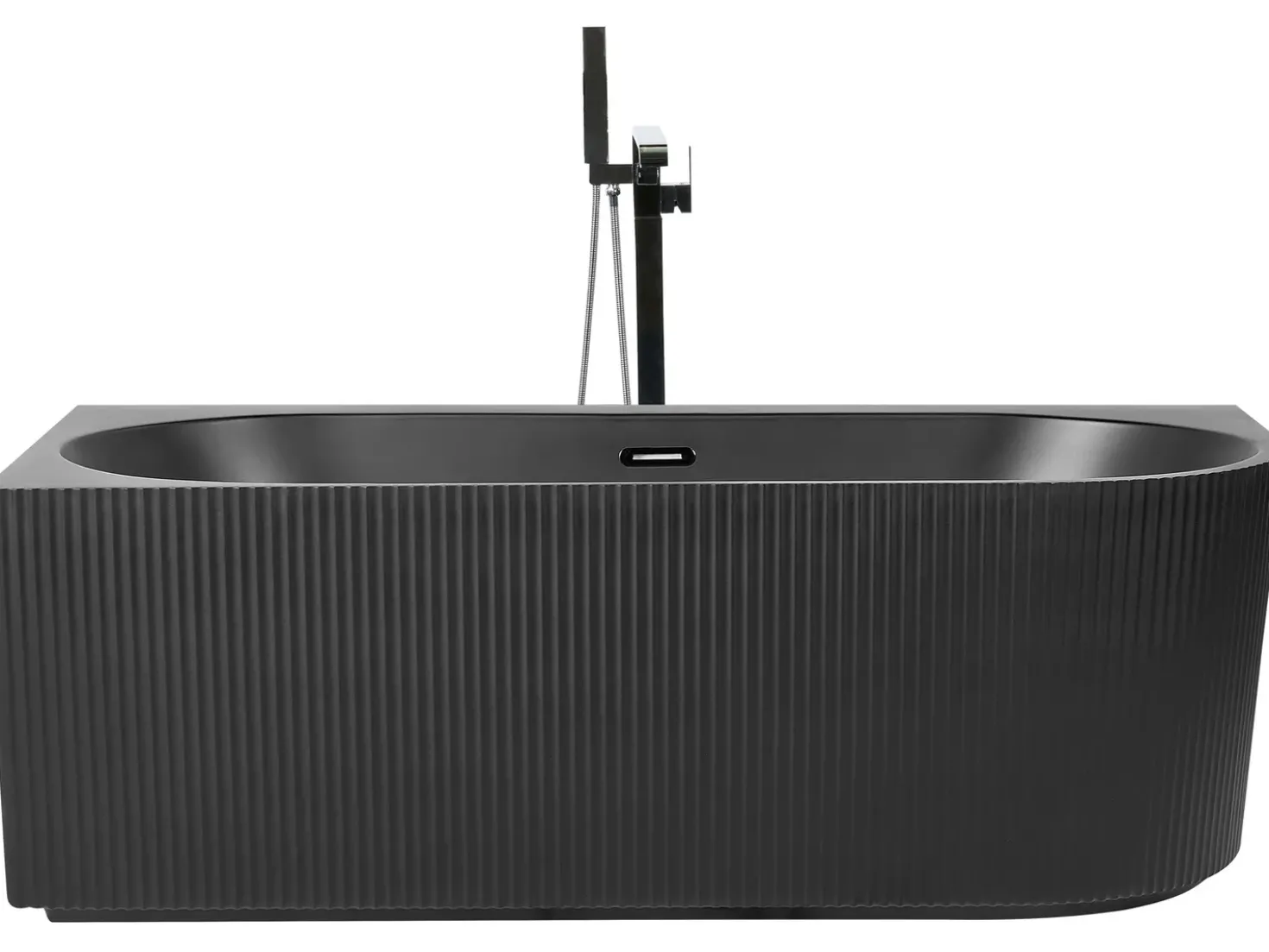 Vasca da bagno angolare GOCTA Lato destro 170 x 80 cm Nero