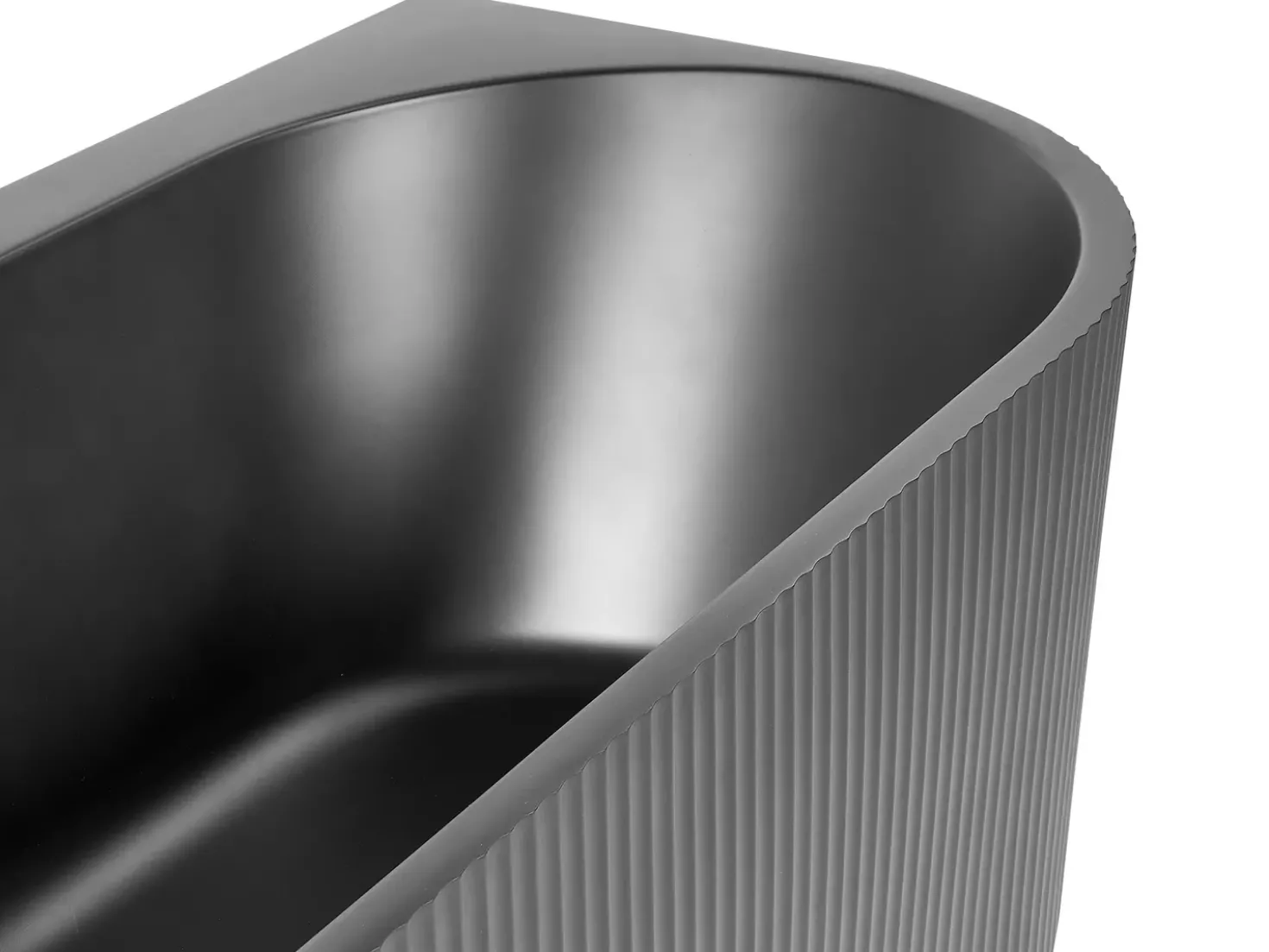 Vasca da bagno angolare GOCTA Lato destro 170 x 80 cm Nero