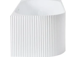 Vasca da bagno angolare GOCTA Lato Sinistro 170 x 77 cm Bianco