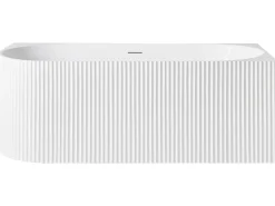 Vasca da bagno angolare GOCTA Lato Sinistro 170 x 77 cm Bianco