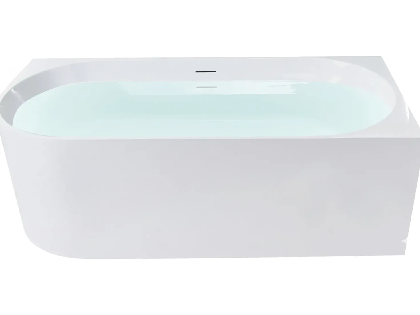 Vasca da bagno angolare PORTINHO Lato Sinistro 170 x 80 cm Bianco