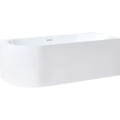 Vasca da bagno angolare PORTINHO Lato Sinistro 170 x 80 cm Bianco