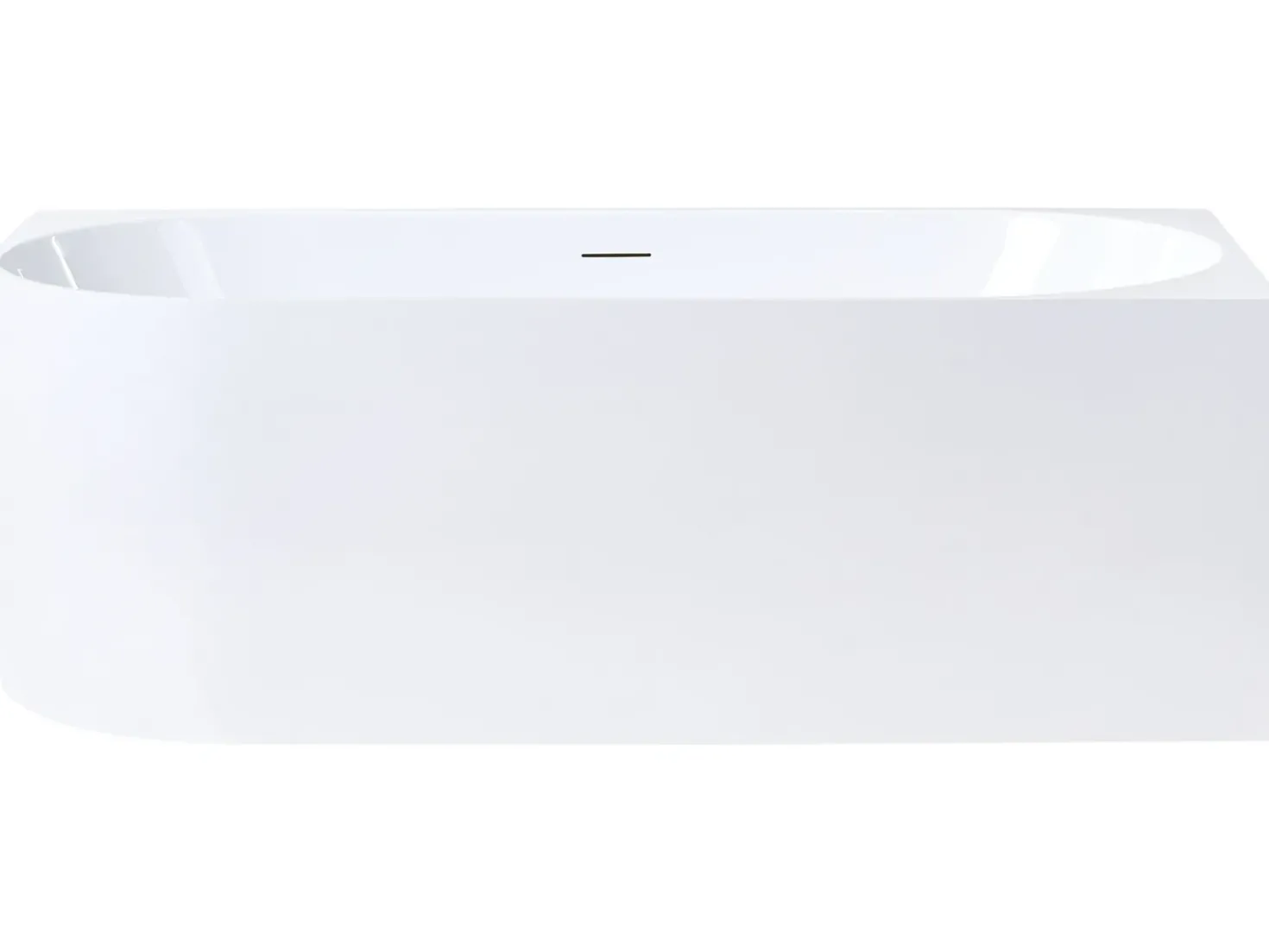 Vasca da bagno angolare PORTINHO Lato Sinistro 170 x 80 cm Bianco