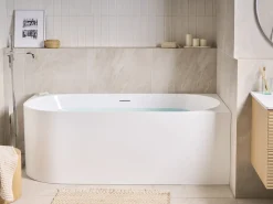 Vasca da bagno angolare PORTINHO Lato Sinistro 170 x 80 cm Bianco
