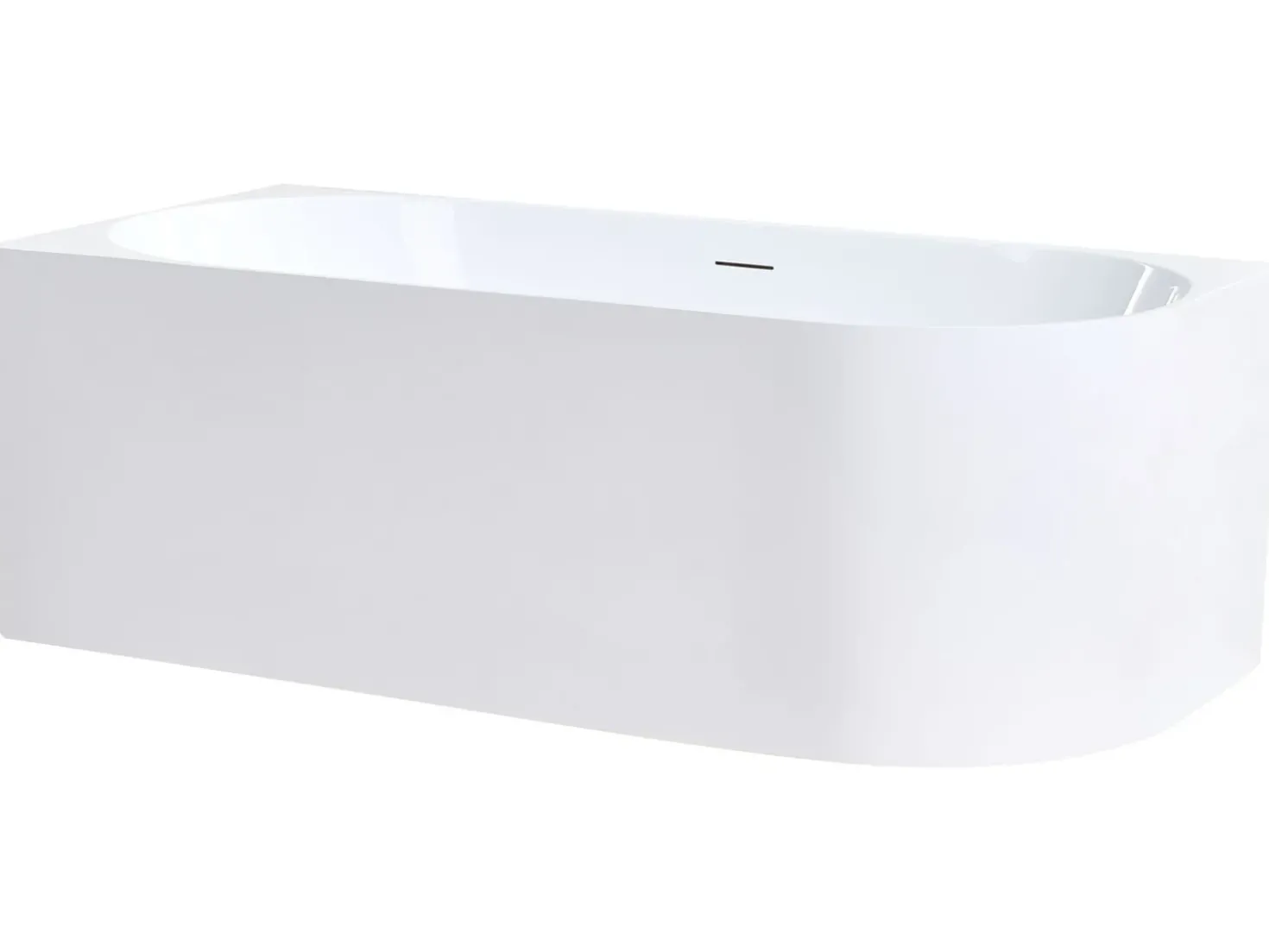 Vasca da bagno angolare PORTINHO Lato destro 170 x 80 cm Bianco