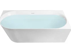 Vasca da bagno angolare RENACA Lato Sinistro 170 x 79 cm Bianco