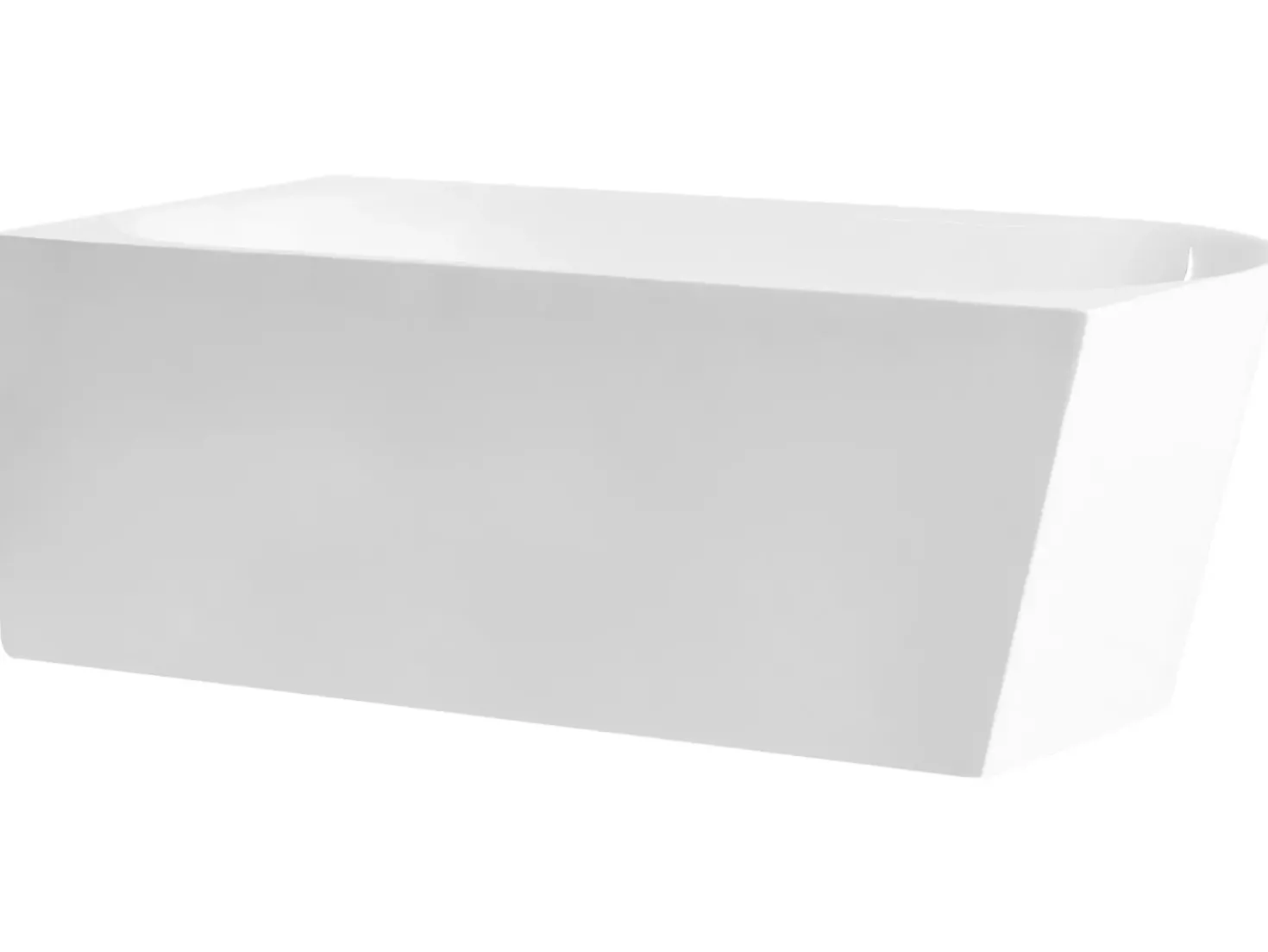 Vasca da bagno angolare RENACA Lato Sinistro 170 x 79 cm Bianco