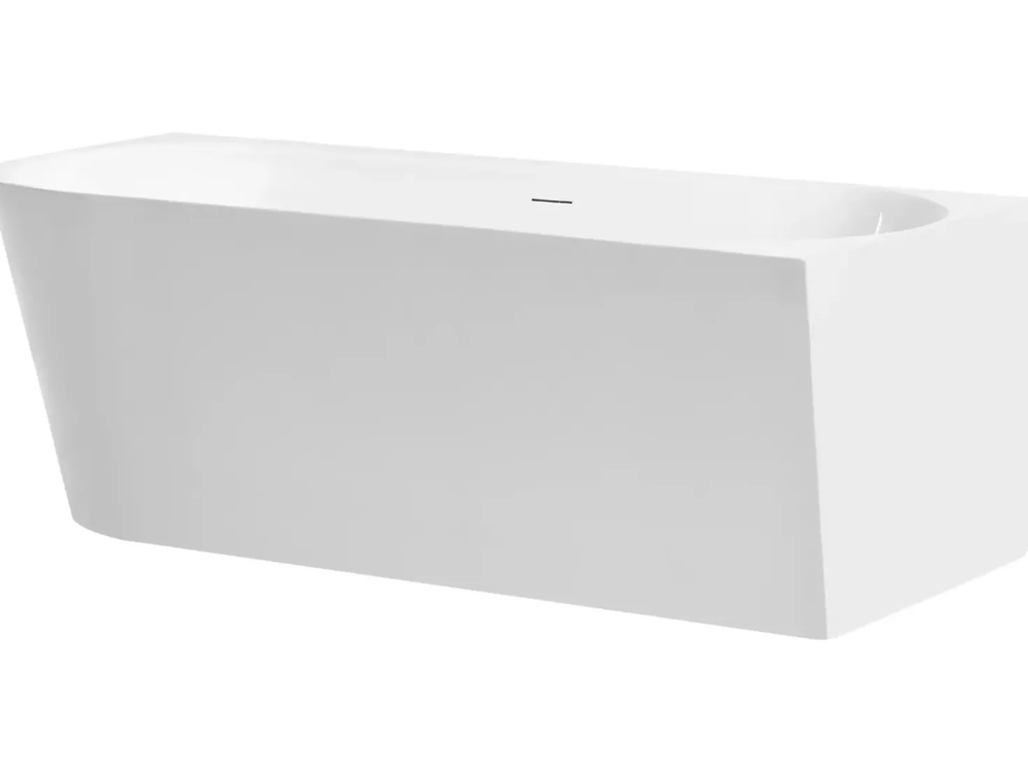 Vasca da bagno angolare RENACA Lato Sinistro 170 x 79 cm Bianco