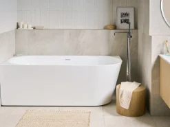 Vasca da bagno angolare RENACA Lato destro 170 x 79 cm Bianco
