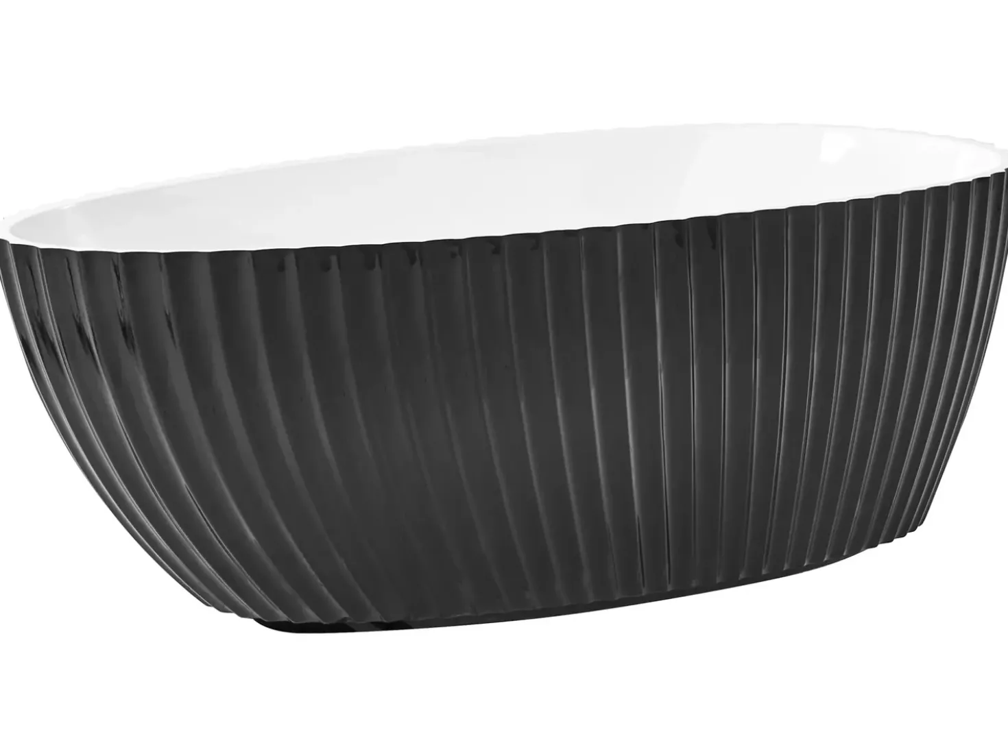 Vasca da bagno freestanding TEFE 170 x 78 cm Nero