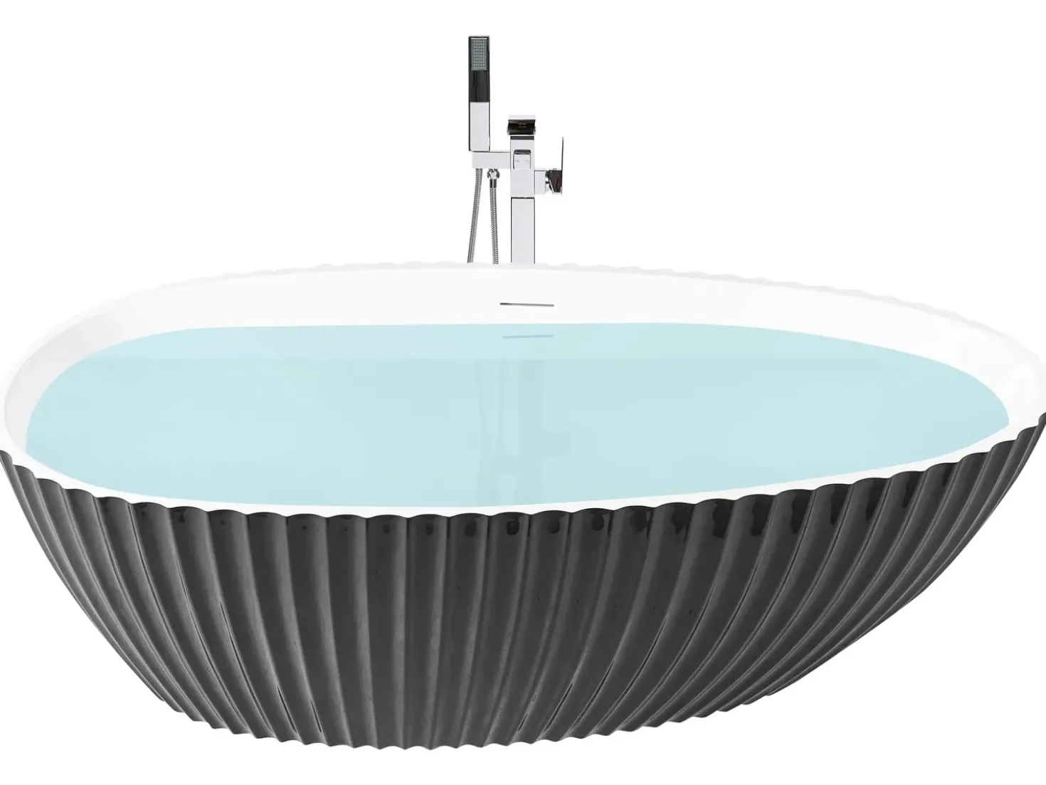 Vasca da bagno freestanding TEFE 170 x 78 cm Nero