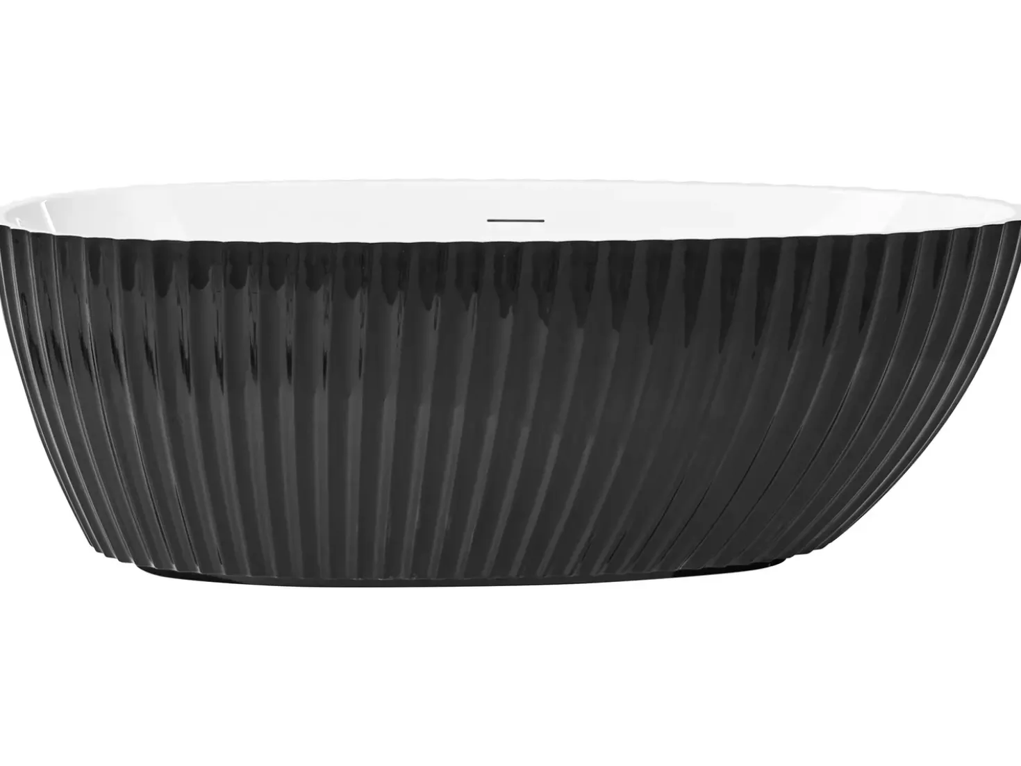 Vasca da bagno freestanding TEFE 170 x 78 cm Nero