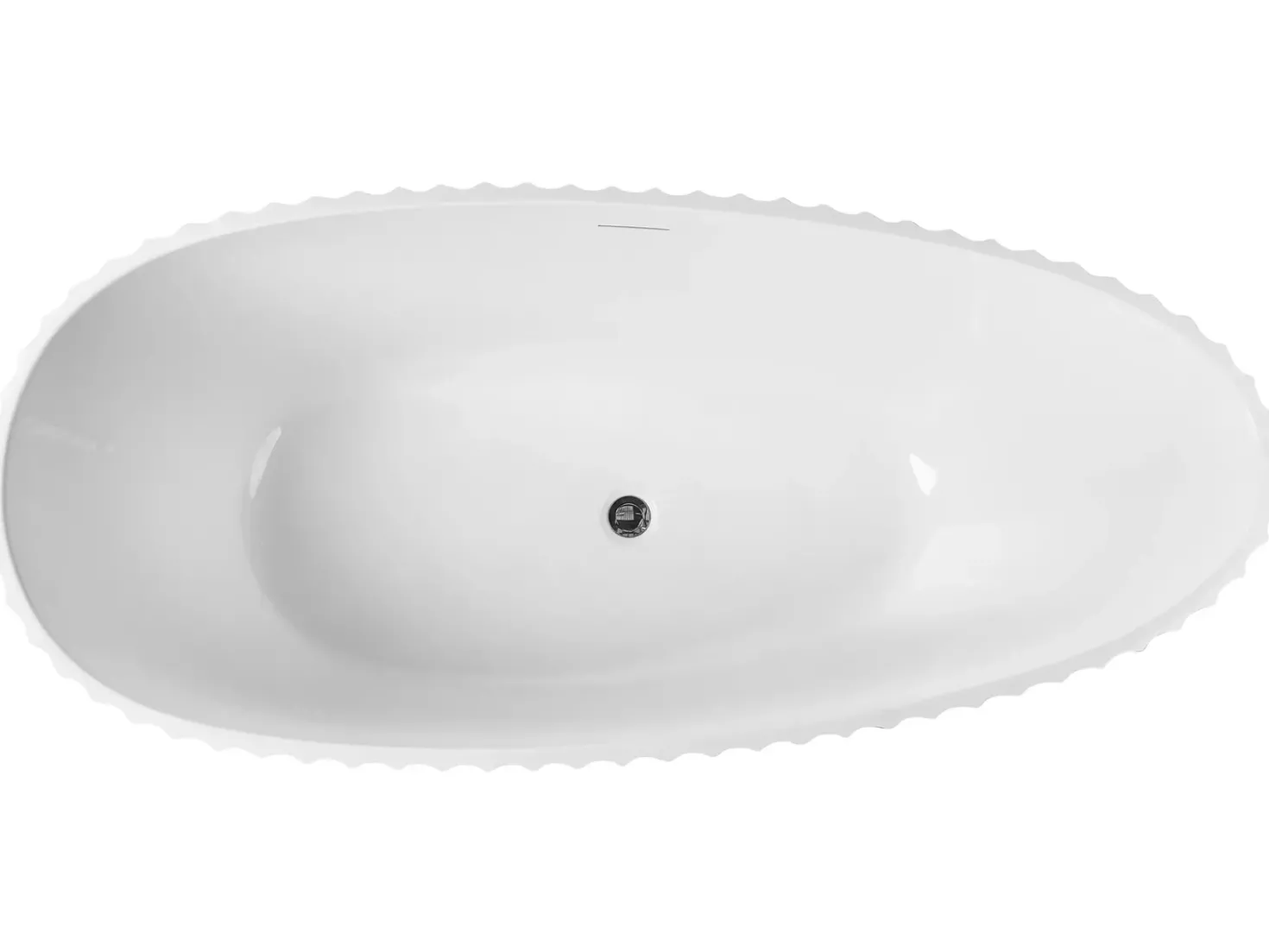 Vasca da bagno freestanding TEFE 170 x 78 cm Nero