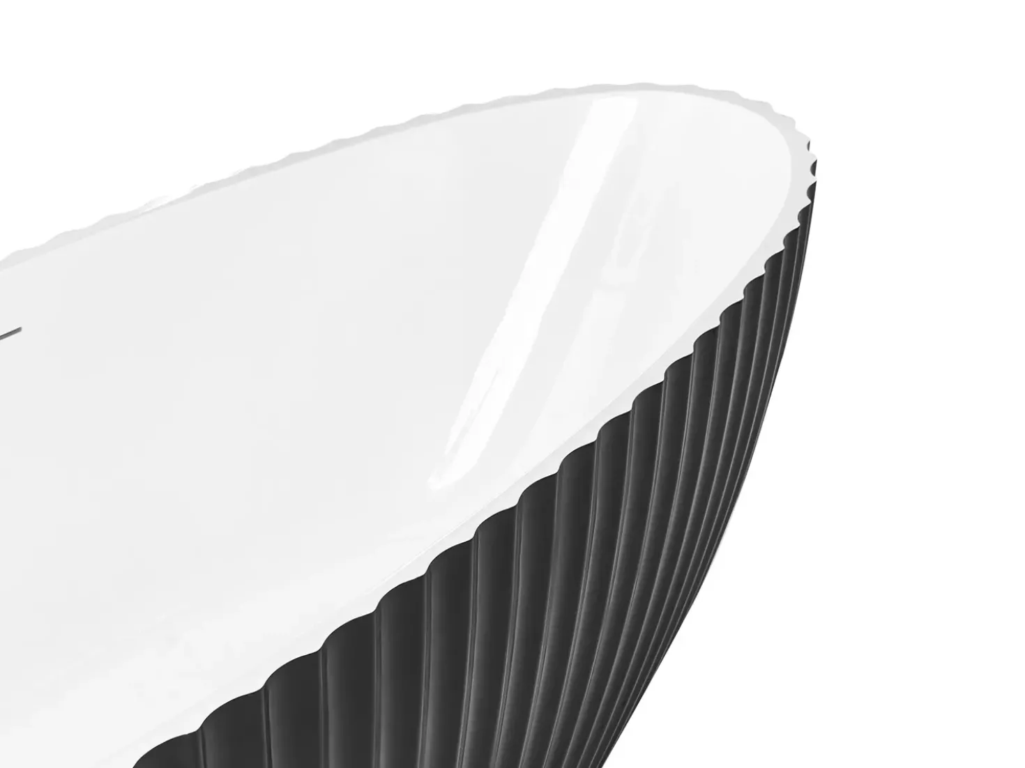 Vasca da bagno freestanding TEFE 170 x 78 cm Nero