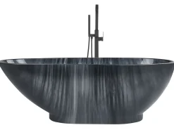 Vasca da bagno freestanding RIOJA 170 x 80 cm Marmo nero