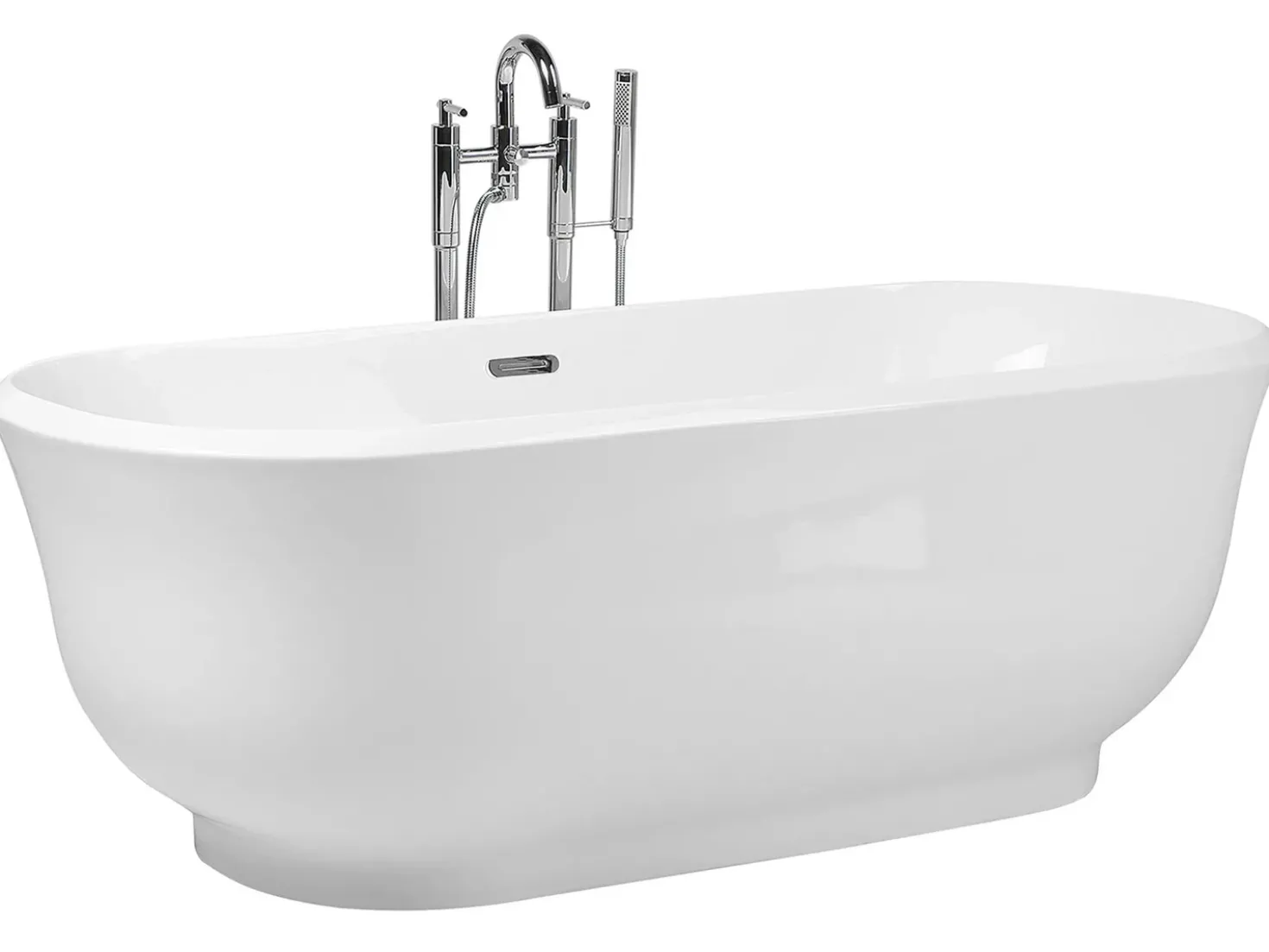 Vasca da bagno freestanding TESORO 170 x 77 cm Bianco
