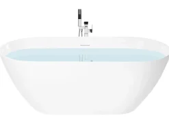 Vasca da bagno freestanding CEDROS 160 x 75 cm Bianco