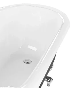 Vasca da bagno freestanding CAYMAN 170 x 76 cm Nero/Bianco