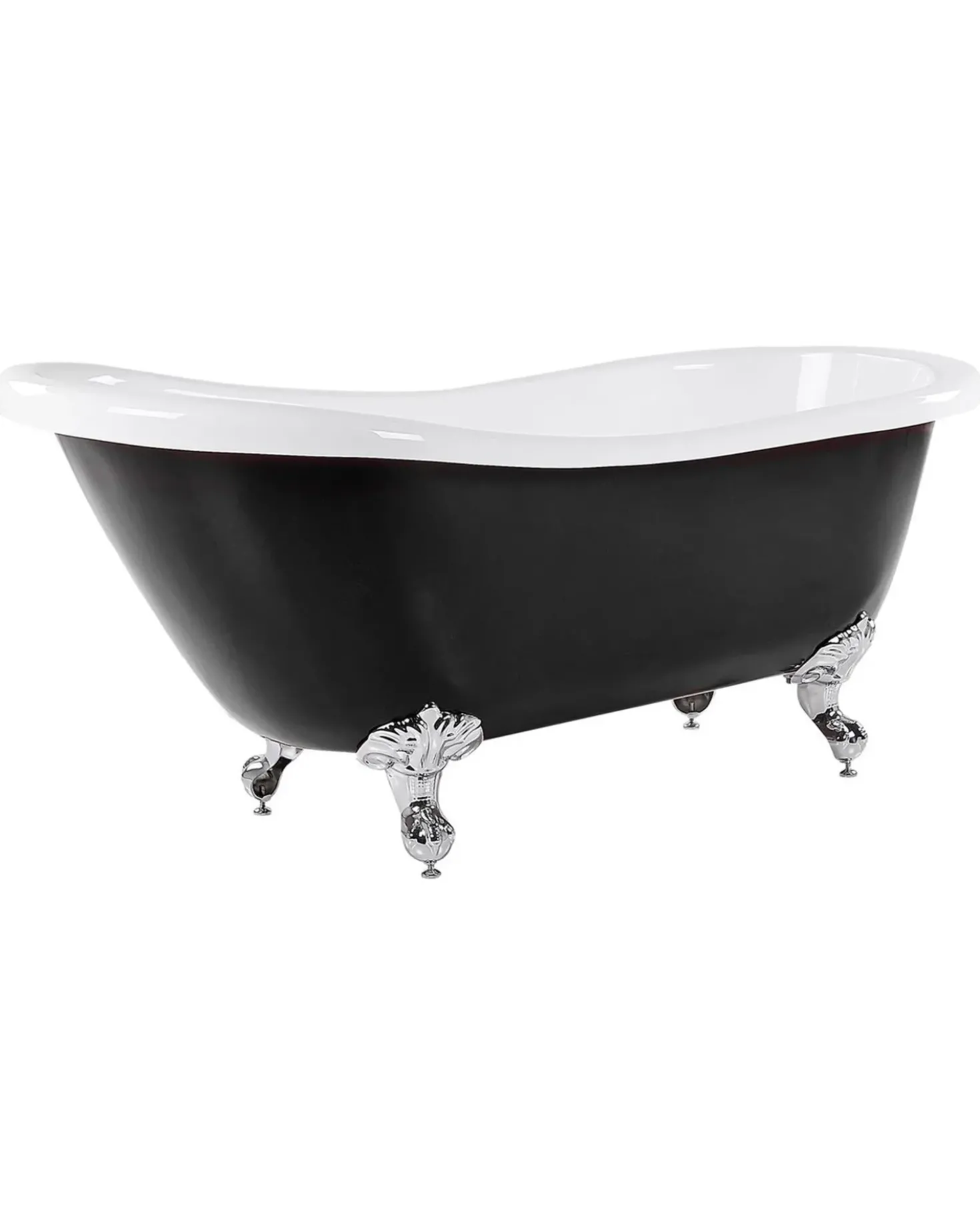 Vasca da bagno freestanding CAYMAN 170 x 76 cm Nero/Bianco