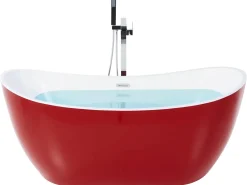Vasca da bagno freestanding ANTIGUA 160 x 76 cm Rosso