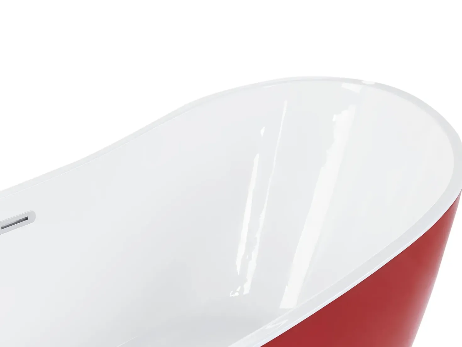 Vasca da bagno freestanding ANTIGUA 160 x 76 cm Rosso