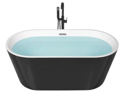 Vasca da bagno freestanding HAVANA 150 x 75 cm Nero/Bianco