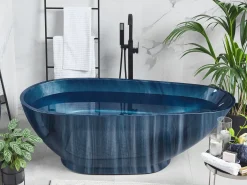 Vasca da bagno freestanding RIOJA 170 x 80 cm Blu marino
