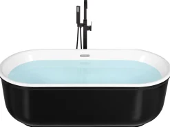 Vasca da bagno freestanding PINEL 170 x 80 cm Nero